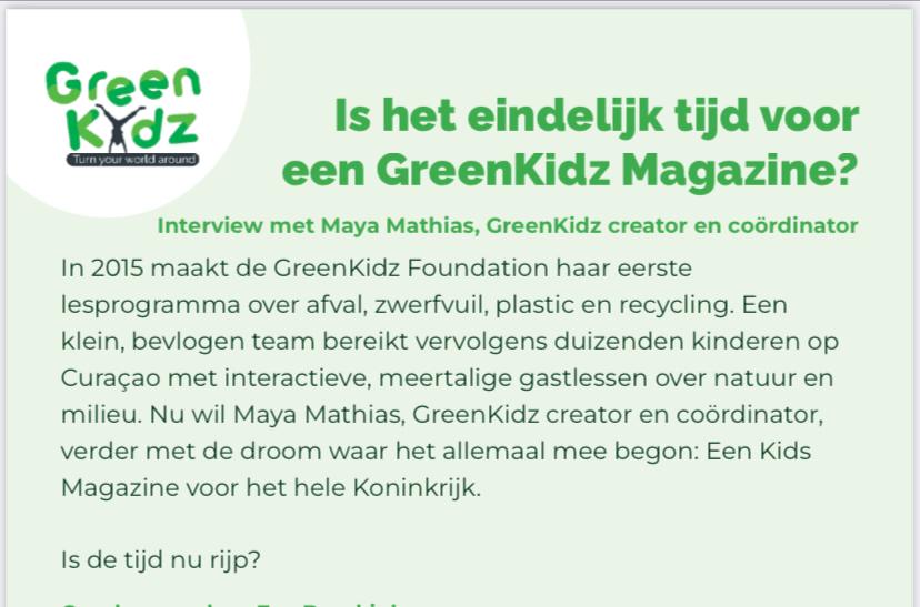 Tijd voor een GreenKidz magazine
